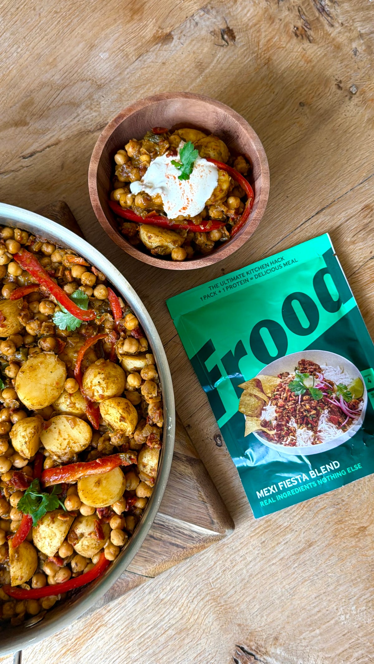 Mexi Fiesta Chickpea and Potato Casserole